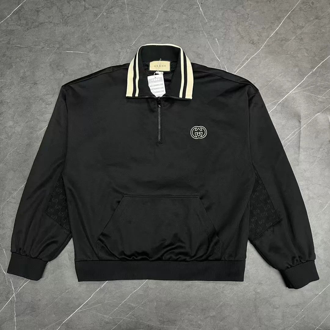 Gucci Gucci Long-Sleeve Half-Zip Logo Jacket Size US L / EU 52-54 / 3 - 1 Thumbnail