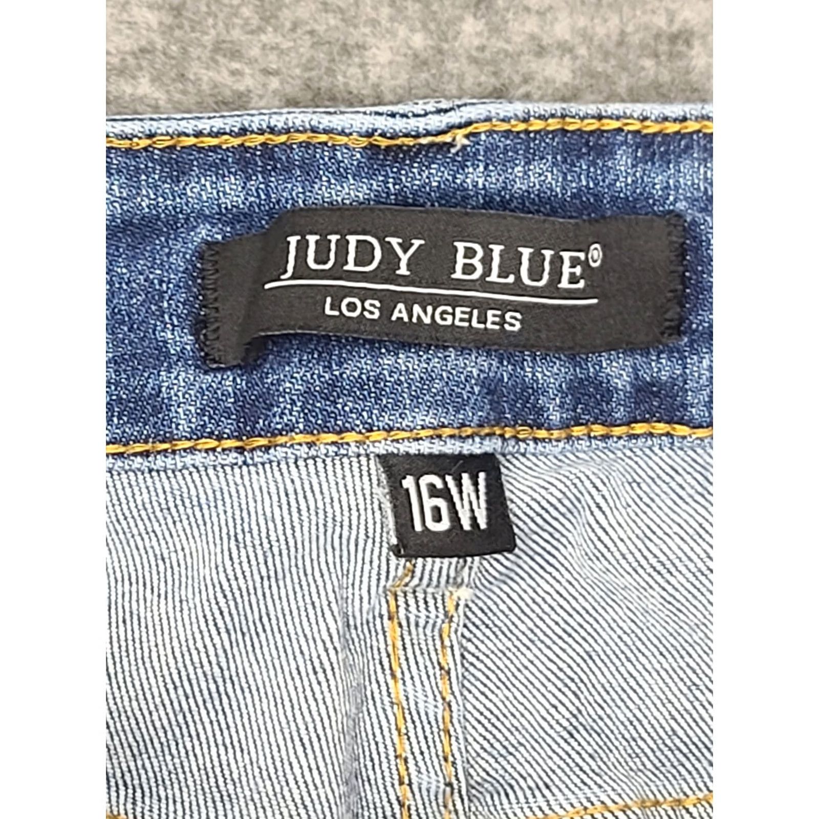 Vintage Judy Blue Jeans 16W Womens Relaxed Fit Aztec Southwestern Print Trim High Rise Jeans Size 38" / US 16 / IT 52 - 4 Thumbnail