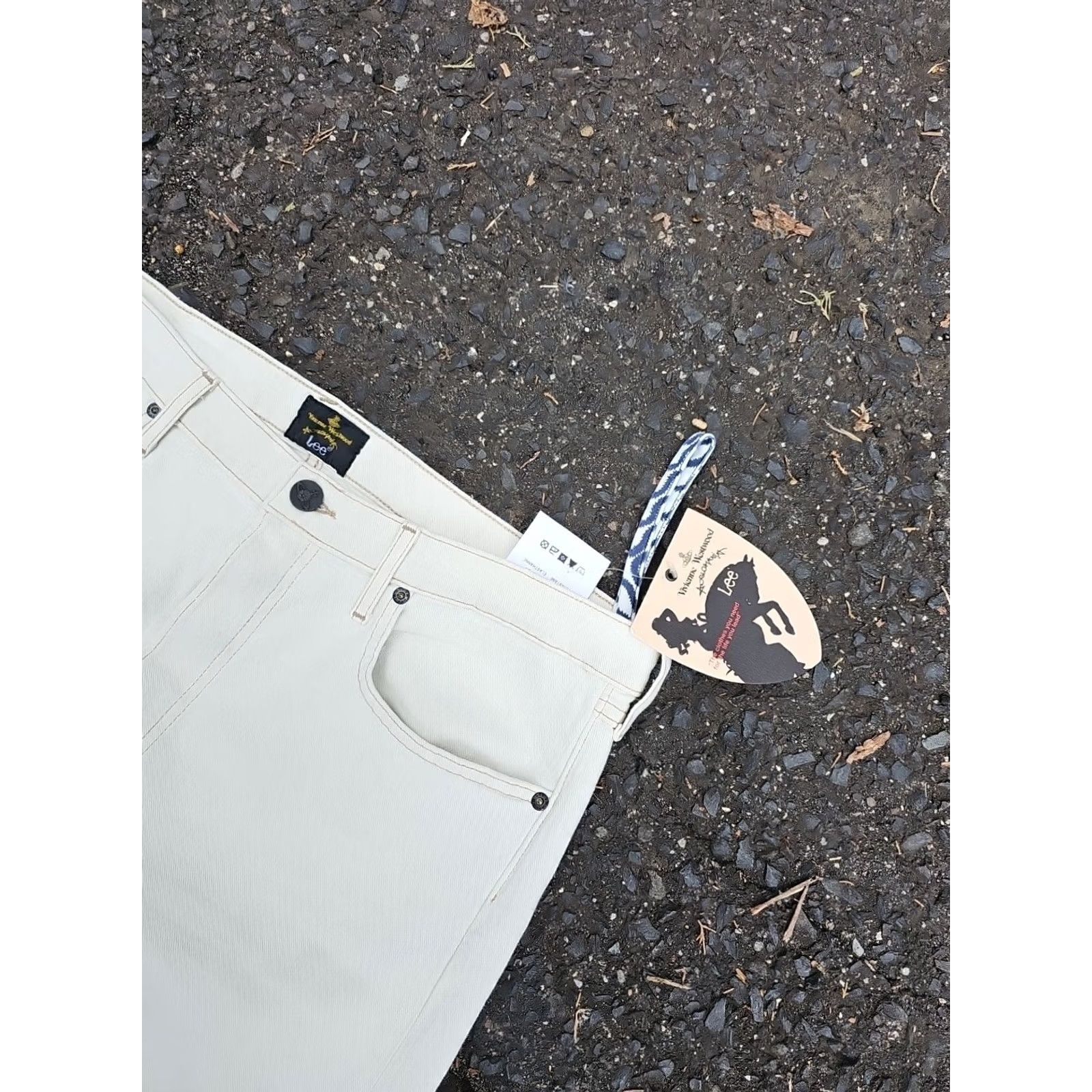 Vivienne Westwood VIVIENNE WESTWOOD Anglomania x Lee Low Crotch Jeans Size 34x34 Women White Straight Deadstock 34x32.5 90s? Size 24" / US 00 / IT 34 - 2 Thumbnail