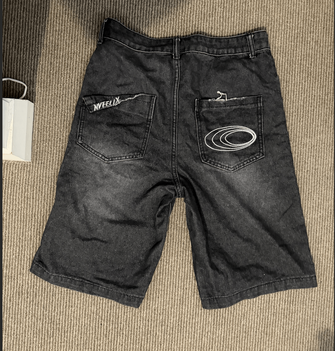 Vintage Black Denim Jeans Y2K Streetwear Distressed Wash Faded Size US 30 / EU 46 - 2 Thumbnail