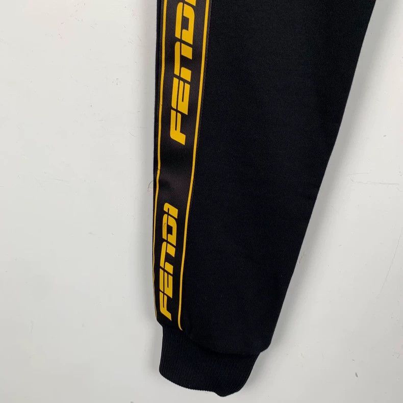 Fendi Fendi Black Jogger Pants with Logo Size US 38 / EU 54 - 5 Thumbnail