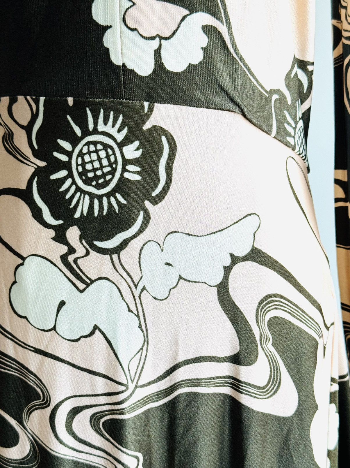 Jil Sander New ‘23 Jil Sander Midi dress peony abstract print sz 32 xs Size XXS / US 00 / IT 34 - 7 Thumbnail