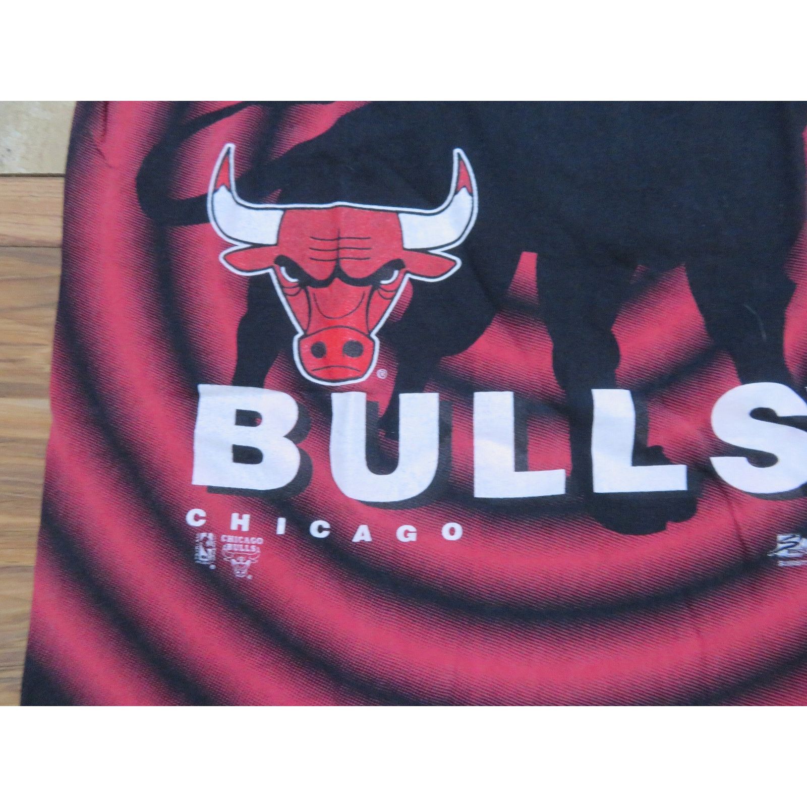 Salem Sportswear 90s Chicago Bulls T-Shirt NBA Black Salem Sportswear Sz L Size US L / EU 52-54 / 3 - 2 Thumbnail