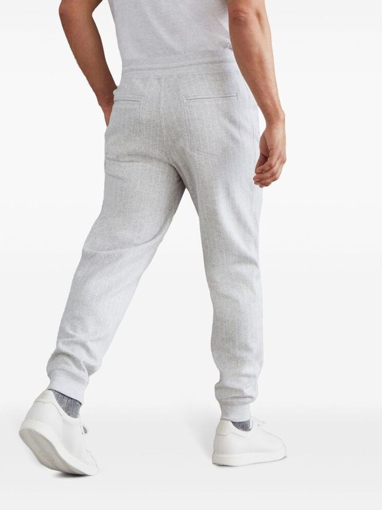 Brunello Cucinelli o1w1db10326 Double Pinstripe Plush Trousers in Grey Size US 40 / EU 56 - 3 Thumbnail
