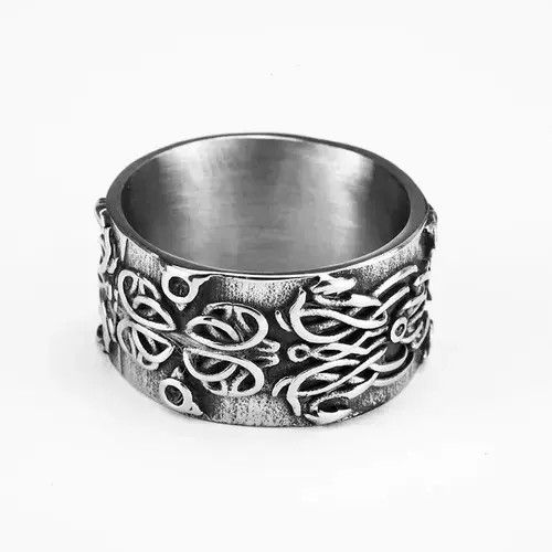Vintage Viking Pirate Keltron Ring ( size 9-13) Size ONE SIZE - 1 Thumbnail