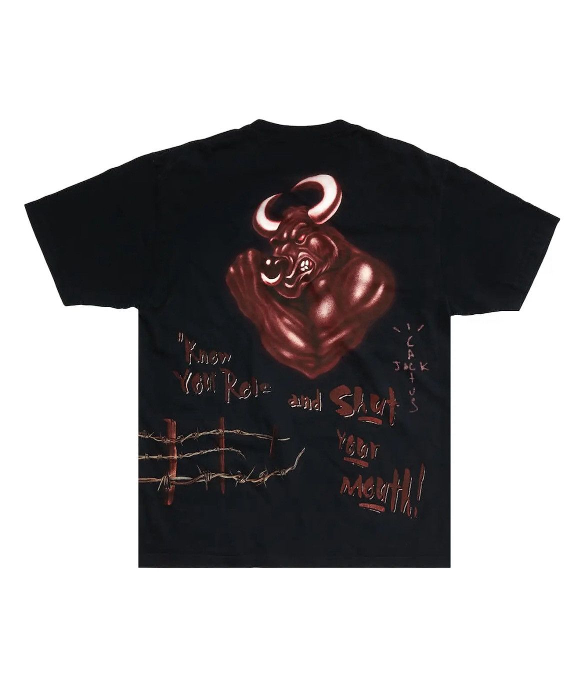 Cactus Plant Flea Market × Travis Scott Travis Scott CJ x WWE Know Your Role The Rock Tee Size US L / EU 52-54 / 3 - 4 Thumbnail