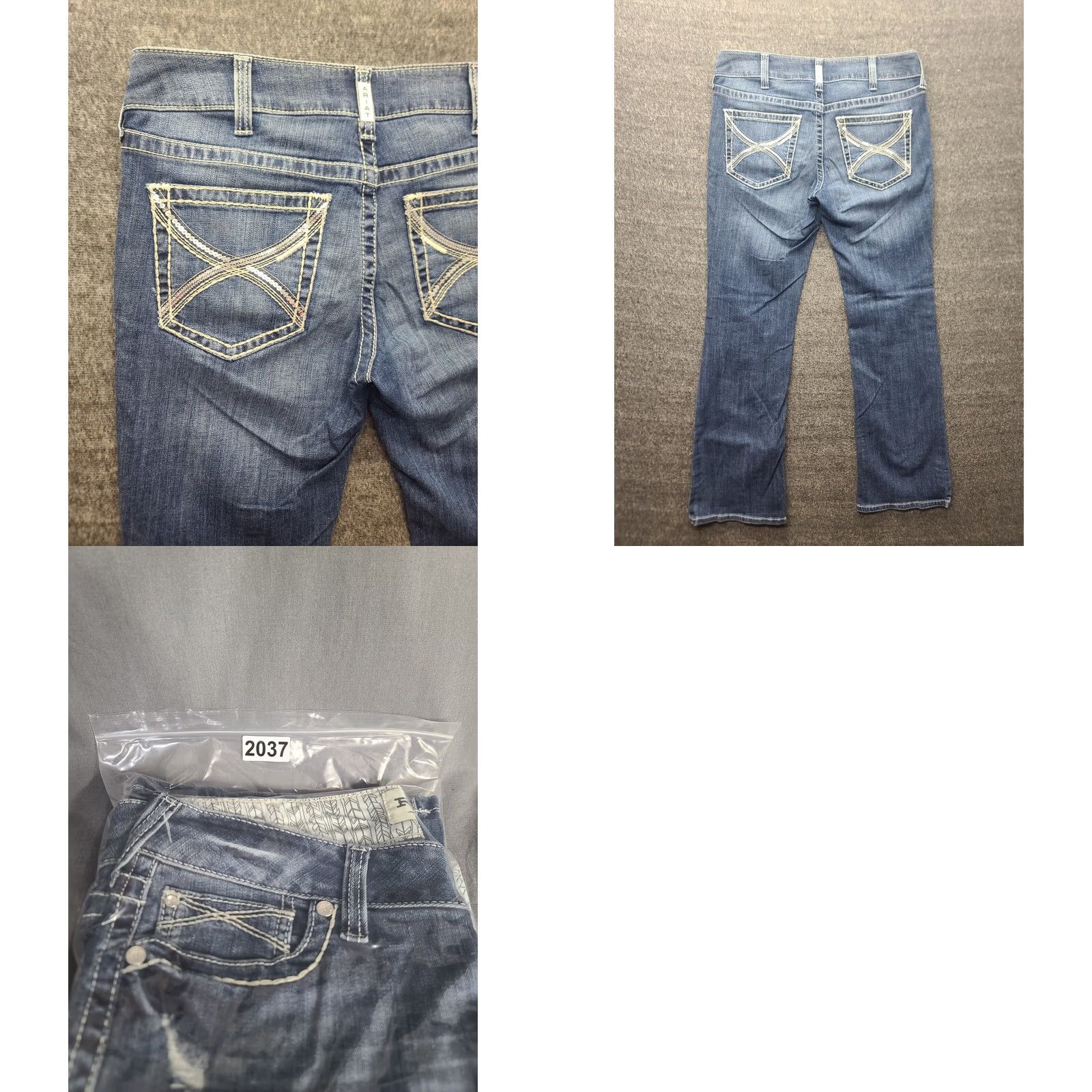 Ariat Ariat Real Denim Jeans Womens 30x32 Natalia Arrow Bootcut Mid Rise Riding Jeans Regular Blue Western Cowboy Ratchet? Size 30" / US 8 / IT 44 - 9 Thumbnail