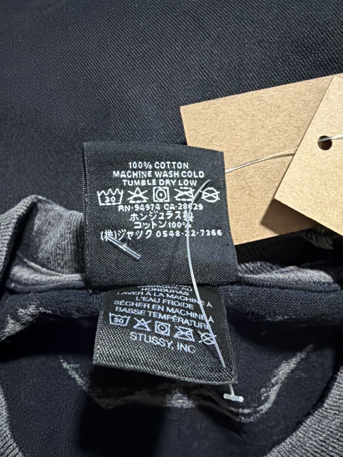 Stussy Stussy Burly Washed Tee size Large Black Size US L / EU 52-54 / 3 - 4 Thumbnail