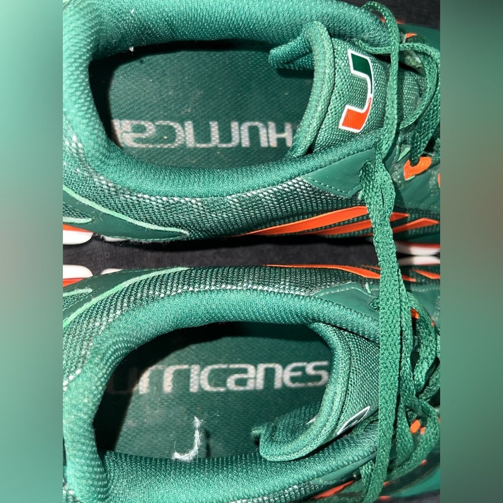 Adidas Adidas Player Issued Miami Hurricanes TEAM EXCLUSIVE 16 RARE Size US 15 / EU 48 - 10 Thumbnail