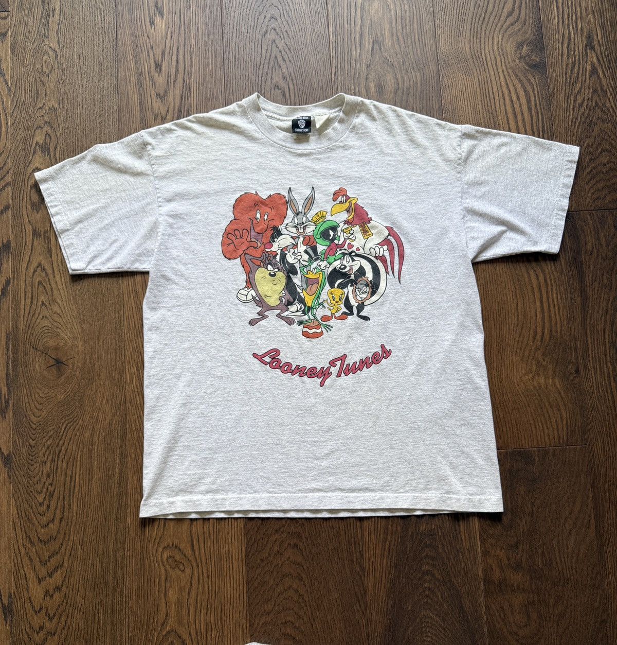 Vintage Vintage 90s Looney Tunes Characters Graphic Tee Size US XL / EU 56 / 4 - 1 Thumbnail