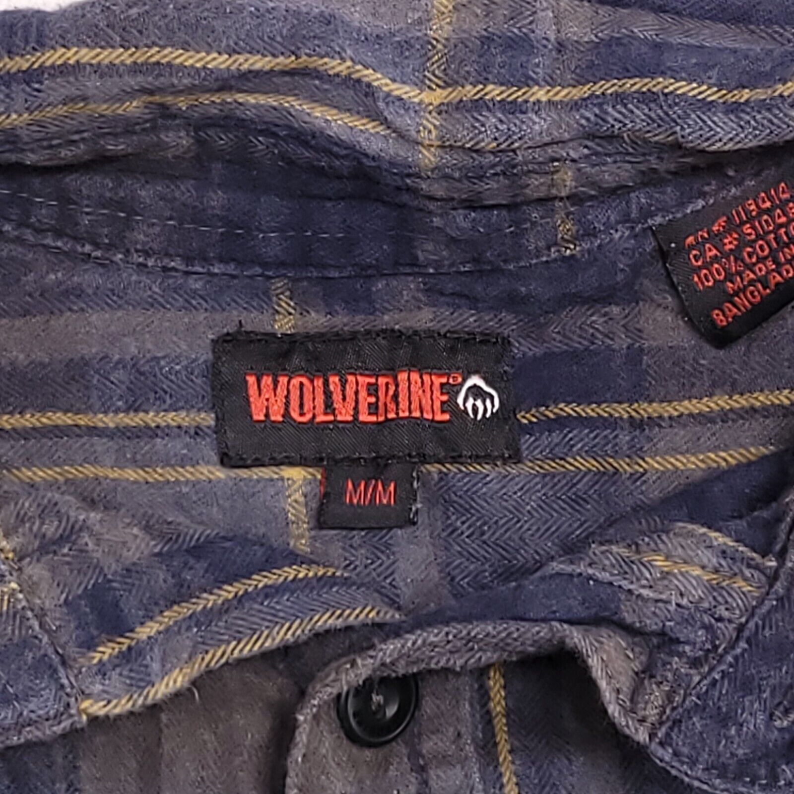 Wolverine Wolverine Madras Flannel Casual Shirt Mens Size Medium Blue Size US M / EU 48-50 / 2 - 3 Thumbnail