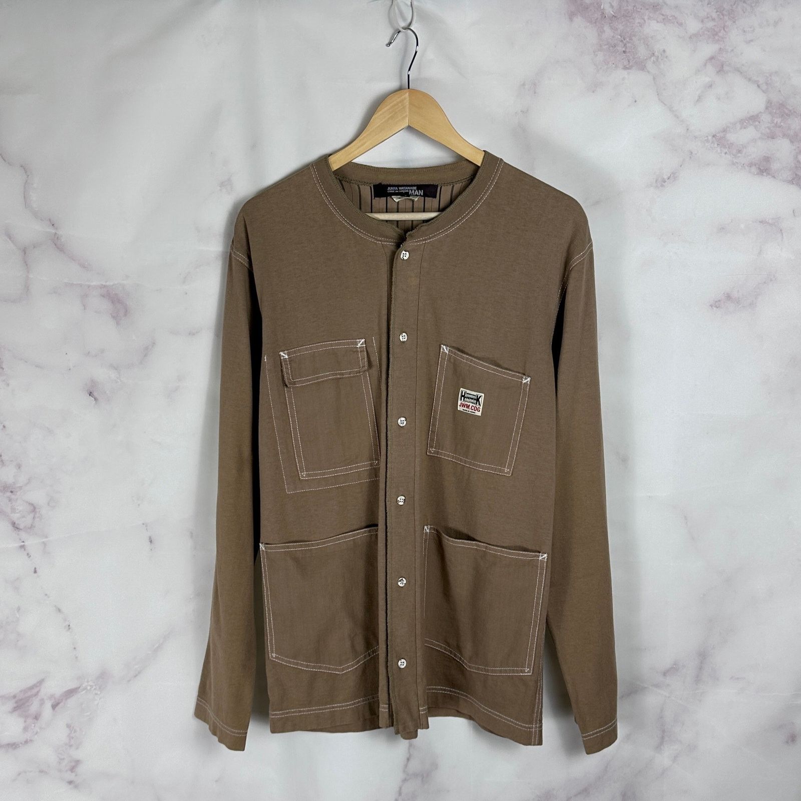 Comme des Garcons Junya Watanabe 2005 Work Button-Up Sweatshirt Size US S / EU 44-46 / 1 - 1 Thumbnail