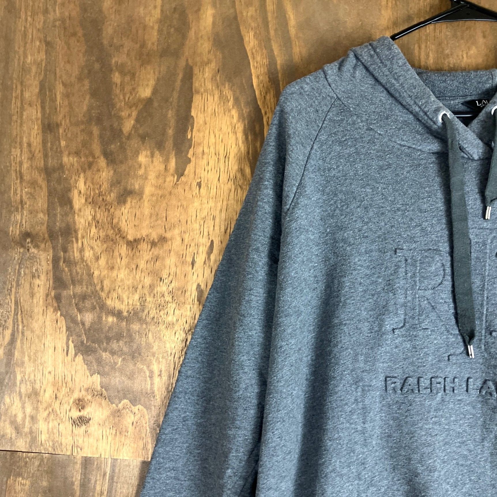 Ralph Lauren Lauren Ralph Lauren Womens Hoodie Gray Black Label Pullover Long Sleeve XL Large Size XLarge Hooded Sweater Casual Workwear Size XL / US 12-14 / IT 48-50 - 4 Thumbnail