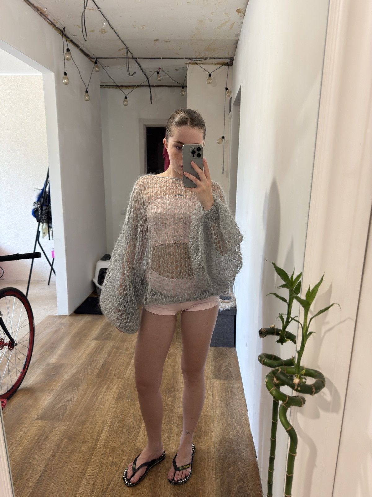 Other 2000s MESH KNITTED WEB HAND MADE SWEATER Size ONE SIZE - 7 Thumbnail