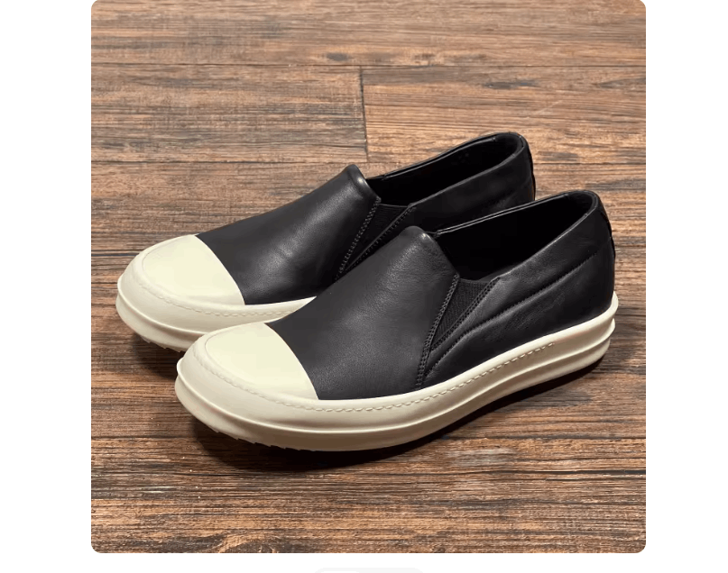 Rick Owens Rick Owens Womens Black Calfskin Geo Sneakers Size US 6 / IT 36 - 3 Thumbnail