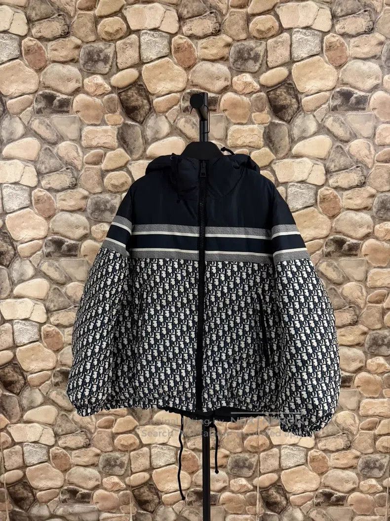 Dior Dior 23 autumn and winter logo full-print hooded down jack Size S / US 4 / IT 40 - 1 Thumbnail