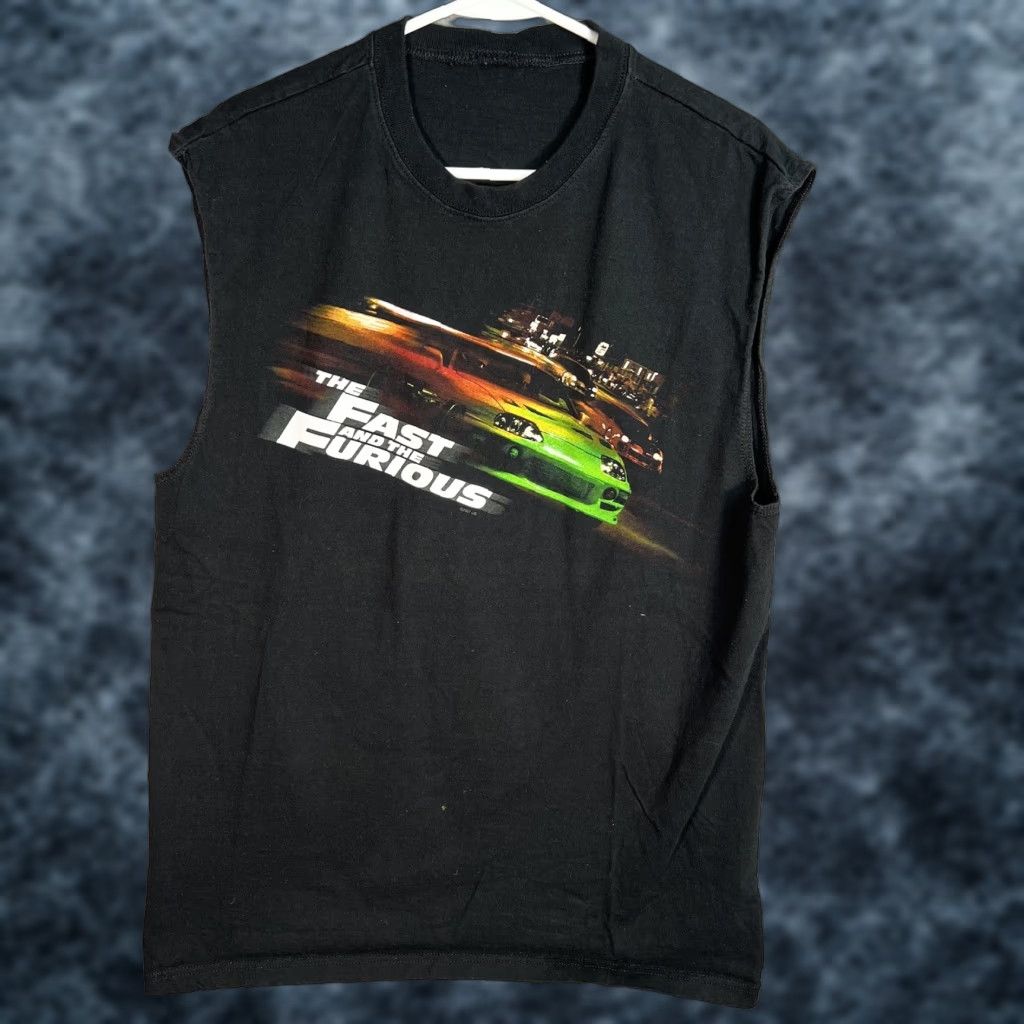 Vintage VINTAGE 2001 The Fast And The Furious Movie Promo T Shirt Adult Large Black Mens Graphic Tee 2000s Size US L / EU 52-54 / 3 - 1 Thumbnail