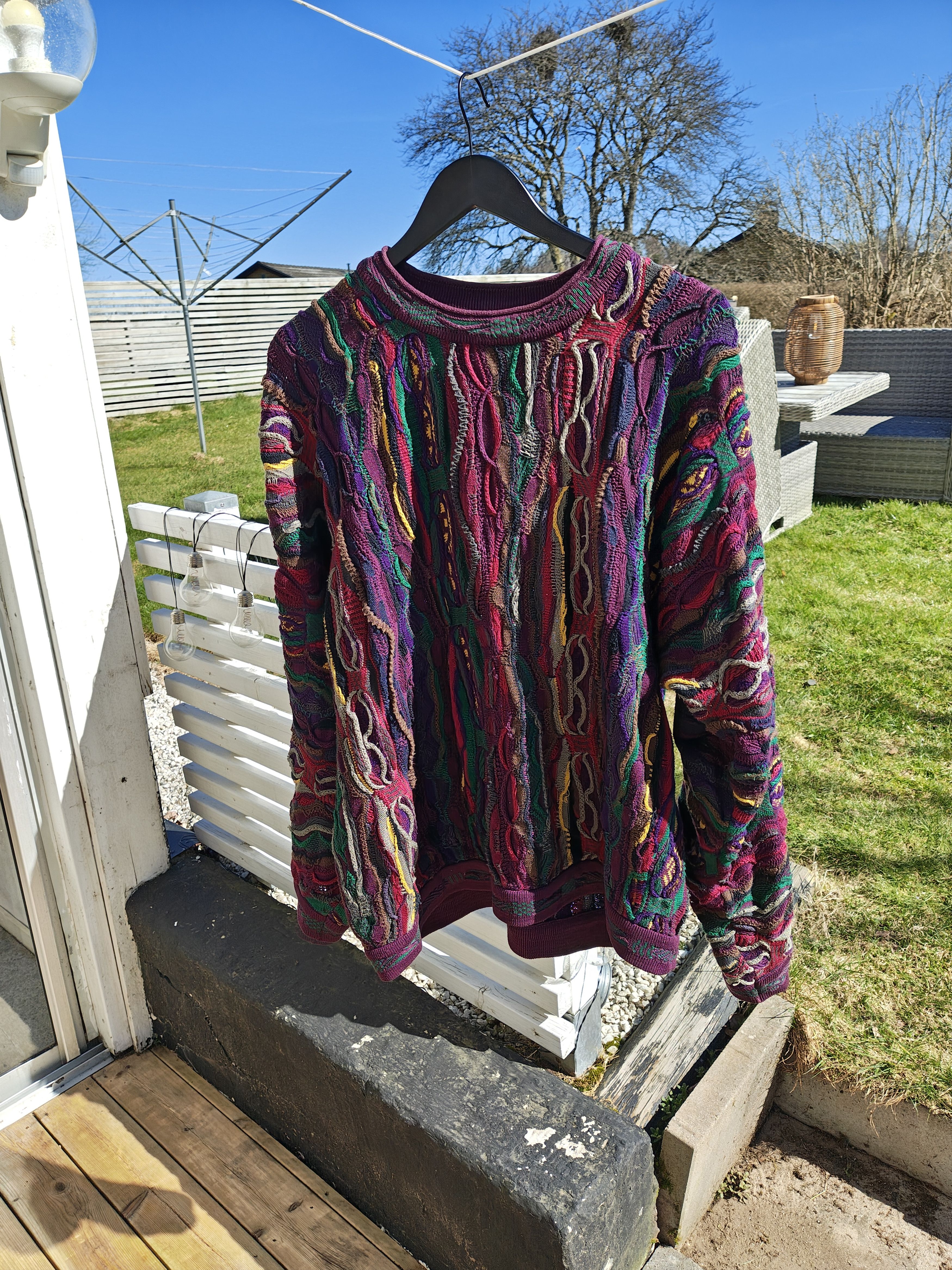 Coogi Coogi Vintage Sweater Burgundy/Purple Size US L / EU 52-54 / 3 - 3 Thumbnail