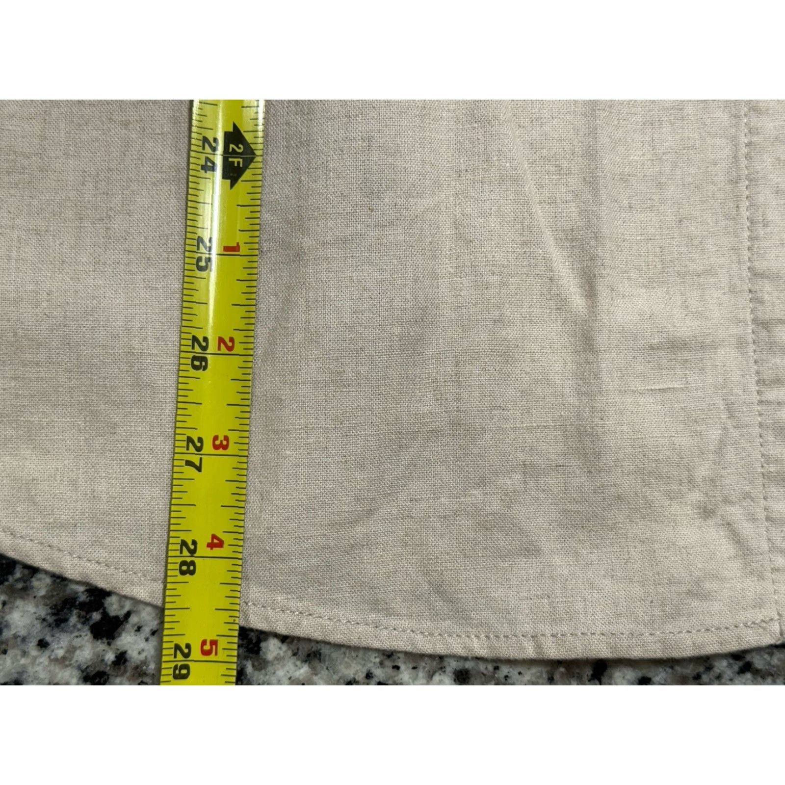 St. John VINTAGE St. John Sport Shirt Women's Linen Viscose Button-Up XL Beige Casual Blouse All Seasons Size XL / US 12-14 / IT 48-50 - 5 Thumbnail