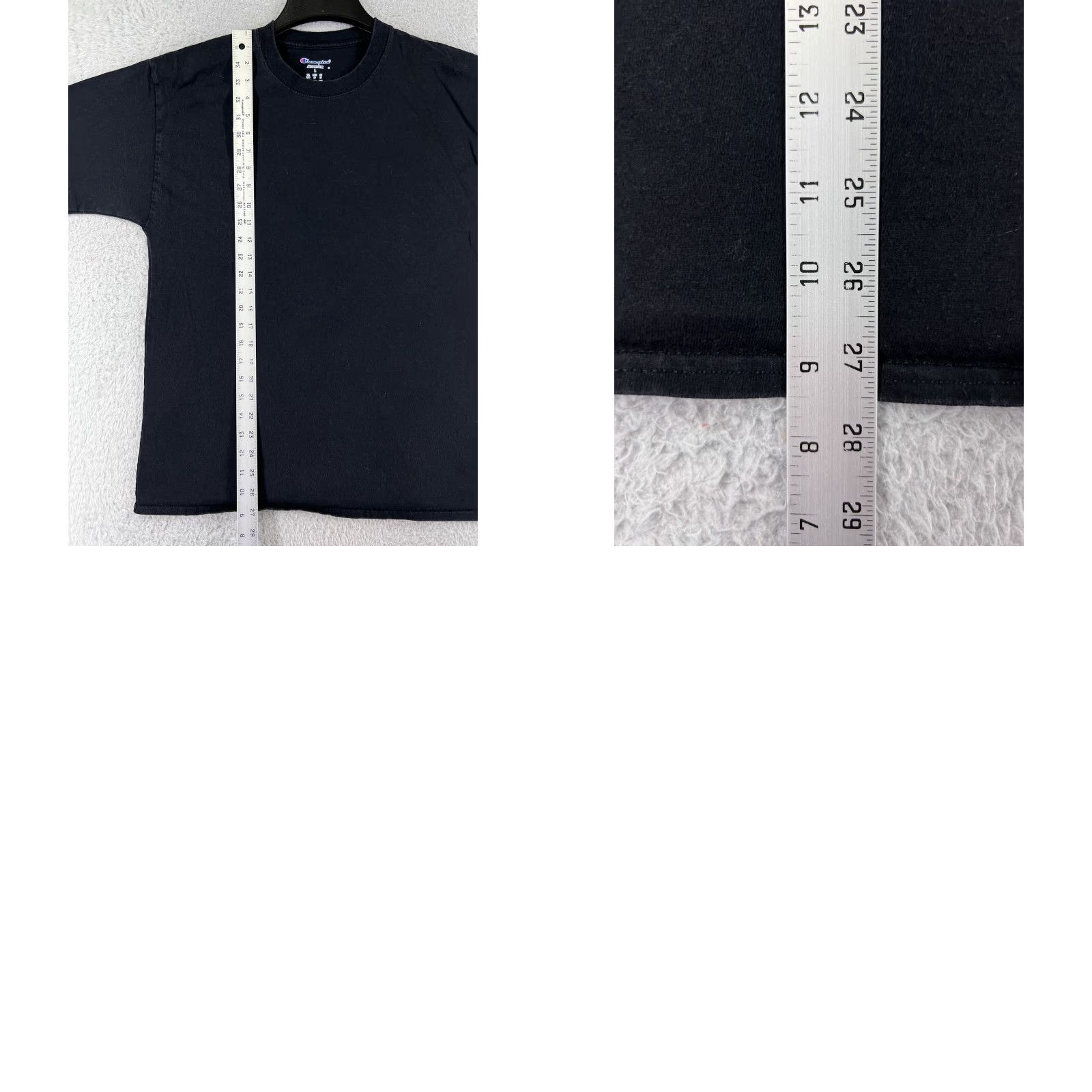 Champion Champion Shirt Mens Large Black Short Sleeve Crew Neck 100% Cotton Athletic Size US L / EU 52-54 / 3 - 9 Thumbnail
