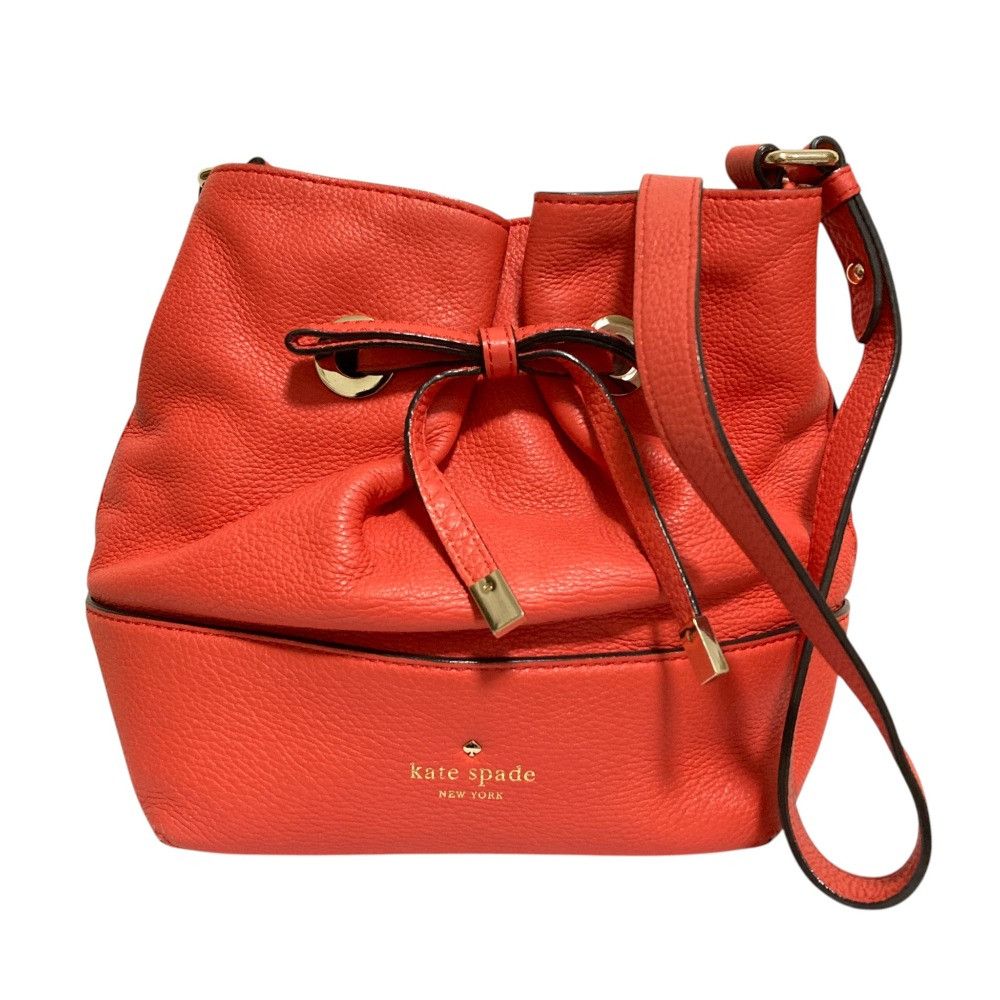 Kate Spade Kate Spade New York Leather Shoulder Bag Leather Shoulder Bag Duty Free For Usa in Orange, Women's