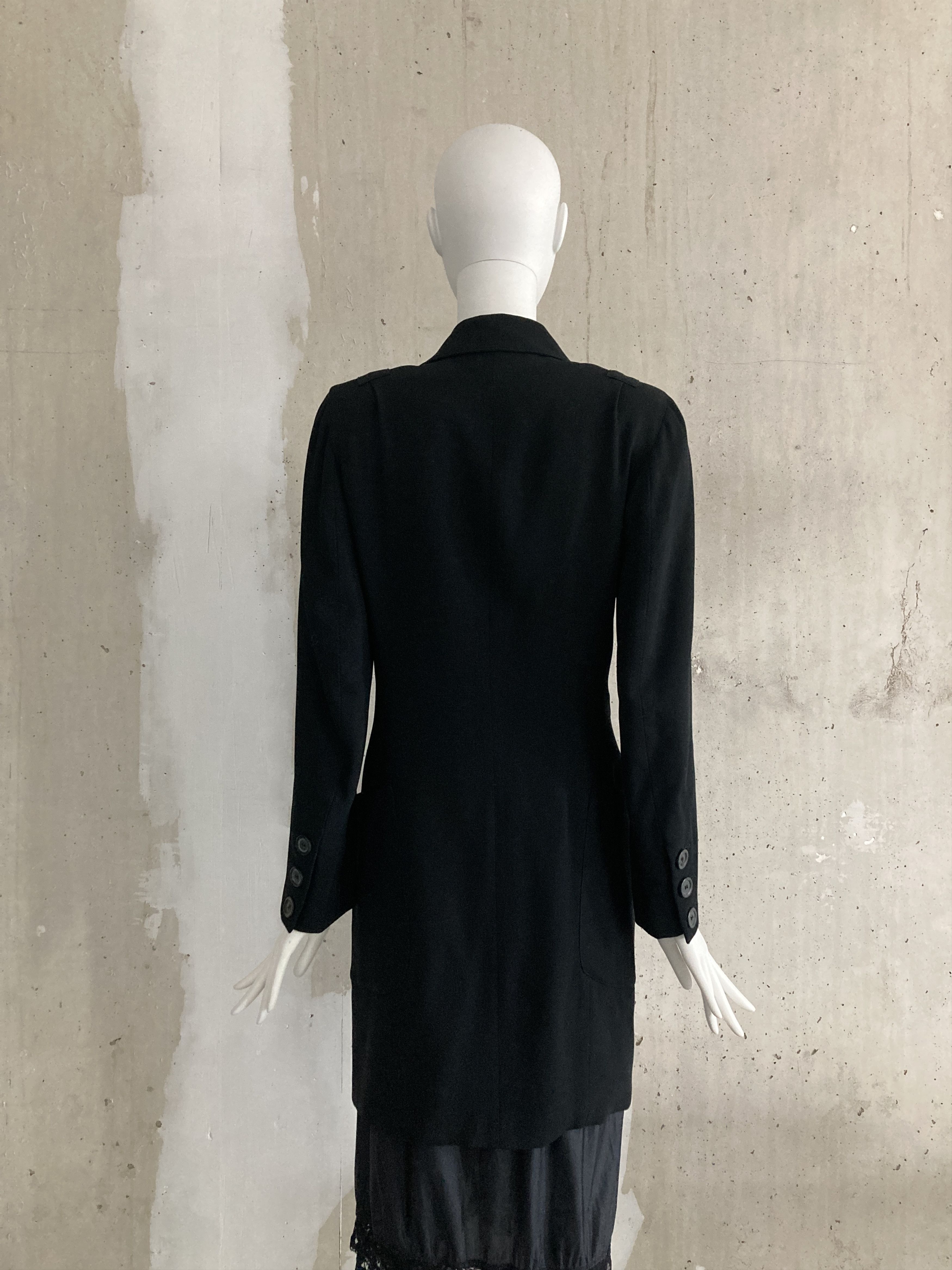 Ann Demeulemeester FW1992 Archive Double Breasted Coat Size S / US 4 / IT 40 - 5 Thumbnail