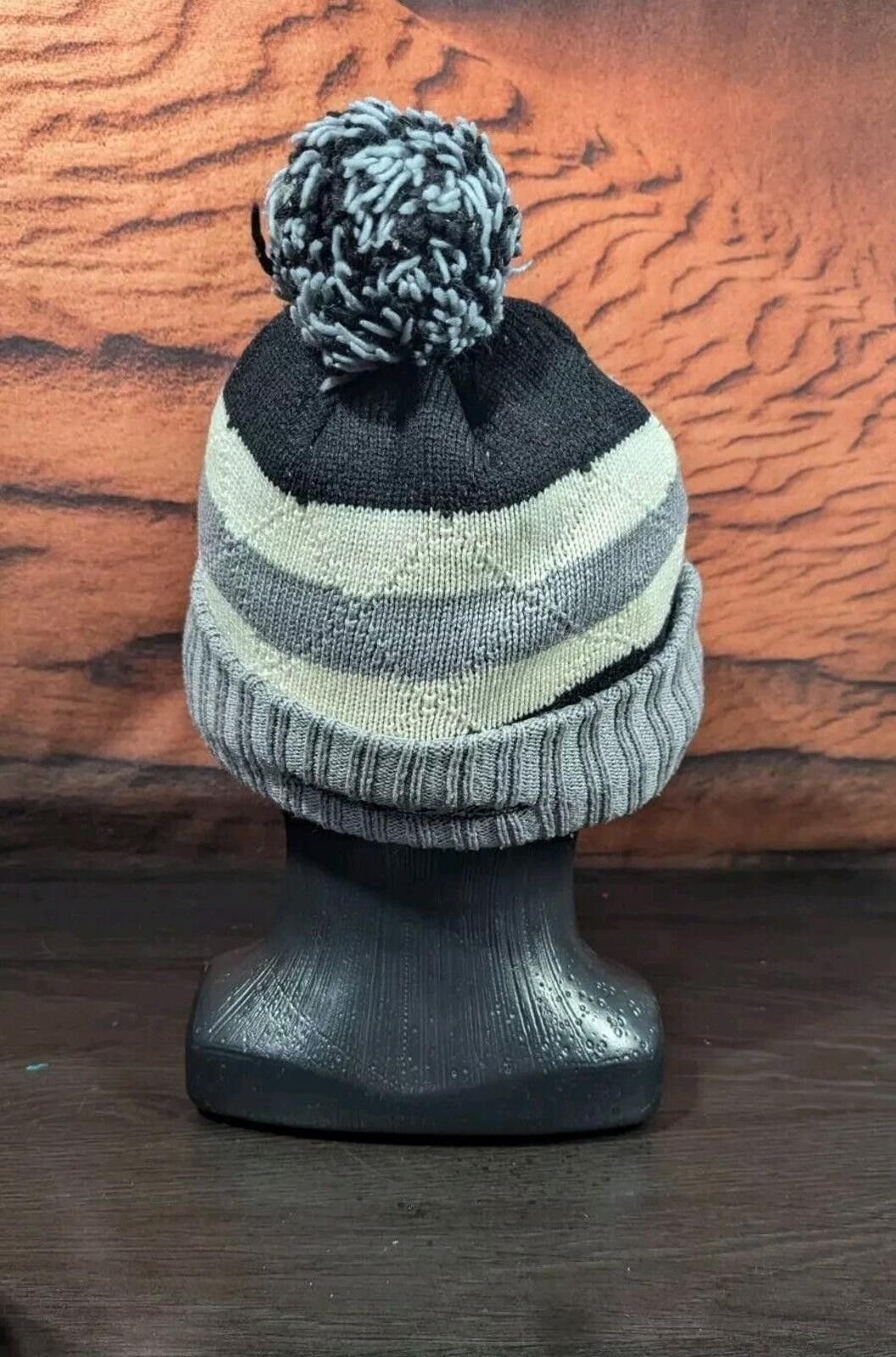 Mitchell & Ness NBA Mitchell And Ness Grey San Antonio Spurs Beanie WPom Pom Size ONE SIZE - 4 Thumbnail
