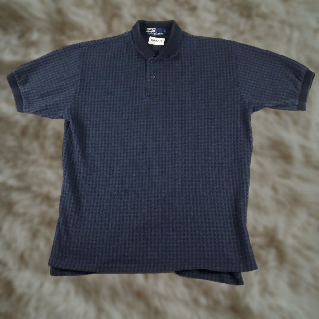Ralph Lauren VINTAGE Ralph Lauren Polo Shirt Mens Large Blue Pony Short Sleeve Shirt Adult L Navy/Blue Polo Shirts Classic Preppy 90s Mens Size US L / EU 52-54 / 3 - 1 Thumbnail