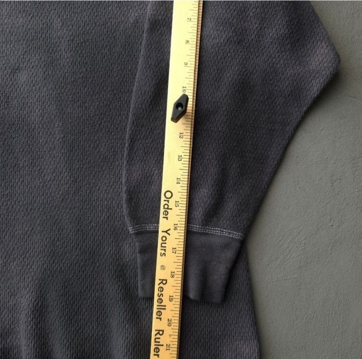Hanes Vintage 70s Kmart Faded Black Charcoal waffle Thermal Shirt Size US L / EU 52-54 / 3 - 9 Thumbnail