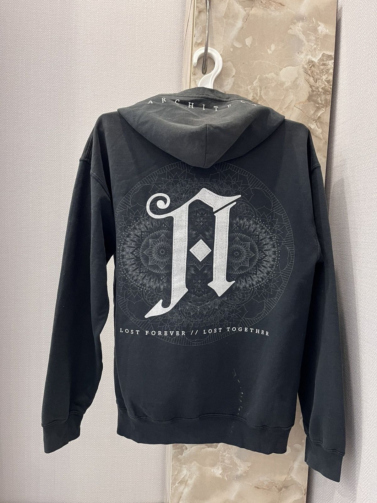 Architect × Band Tees × Vintage Vintage Architects Zip Hoodie Rock Faded Metal Core Graphic Size US M / EU 48-50 / 2 - 1 Thumbnail
