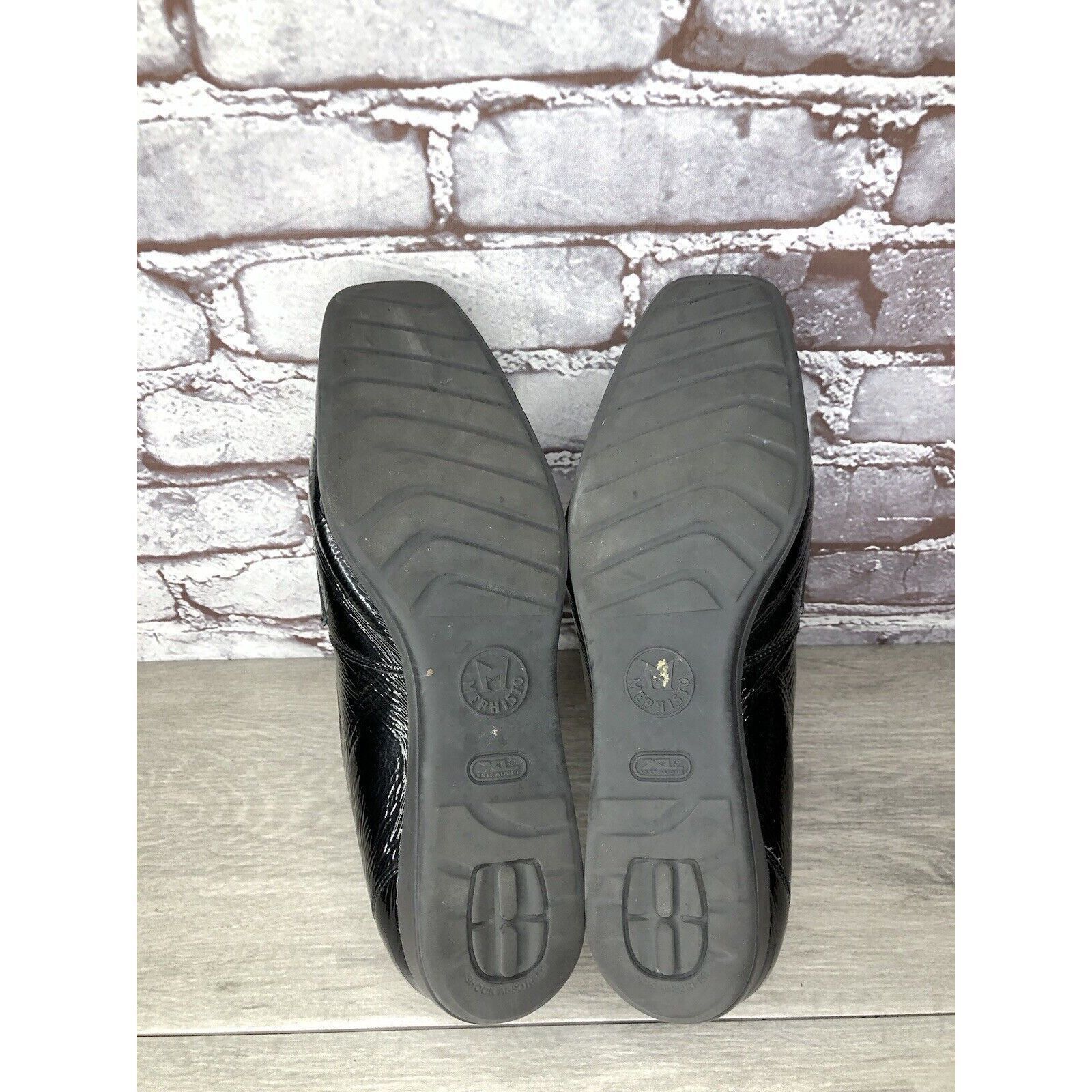 Mephisto Mephisto Air Jet Black Patent Leopard Print Penny Wedge Shoe Size US 11 / IT 41 - 12 Thumbnail