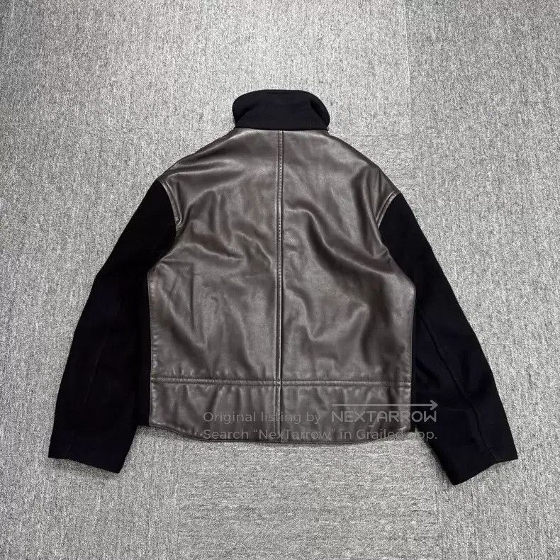 Hermes Hermes Wool and Leather Blended Jacket Size US L / EU 52-54 / 3 - 2 Thumbnail