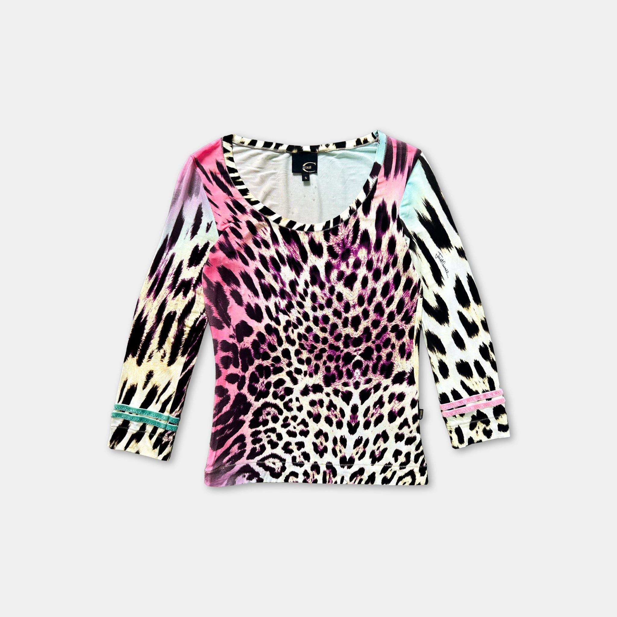Just Cavalli Just Cavalli Tiger Gradient Rainbow Top Size M / US 6-8 / IT 42-44 - 1 Thumbnail