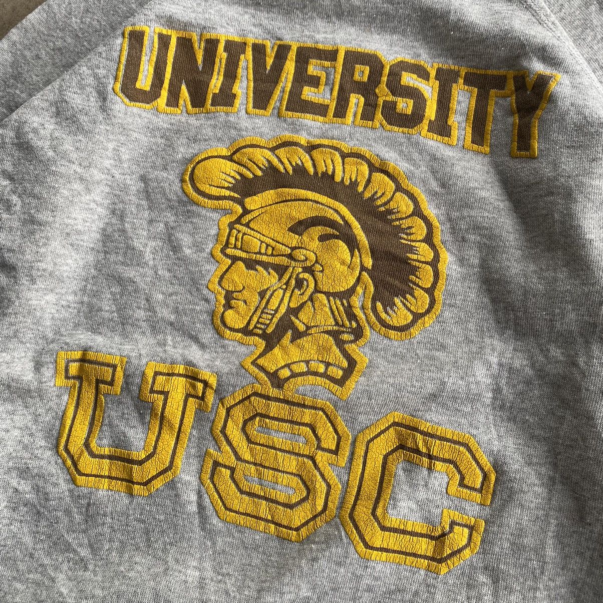 Hanes 1970 University of Southern California Vintage Sweatshirt Size US L / EU 52-54 / 3 - 3 Thumbnail