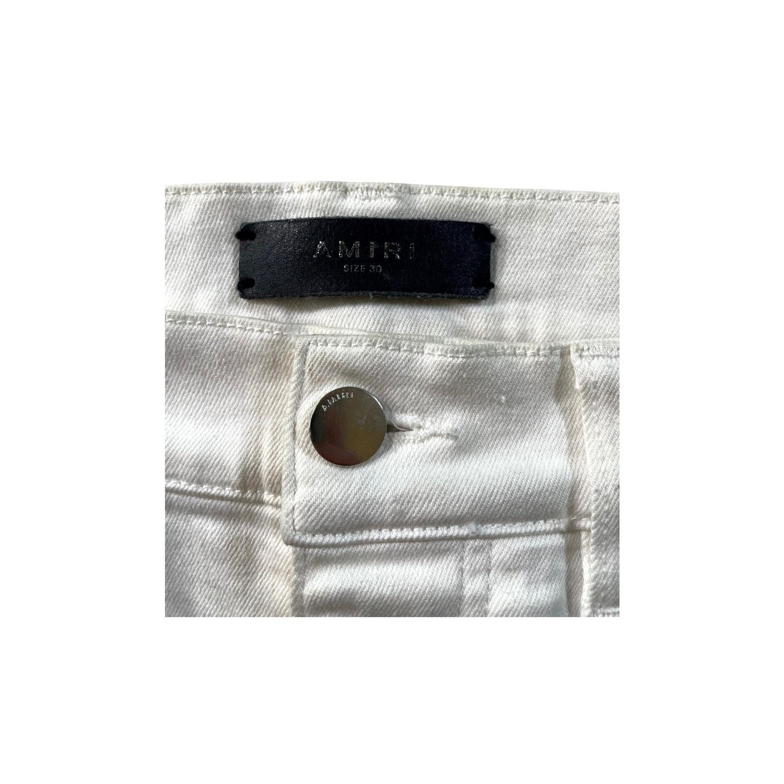 Amiri Amiri "MX1" Patch White Jeans Size US 30 / EU 46 - 4 Thumbnail