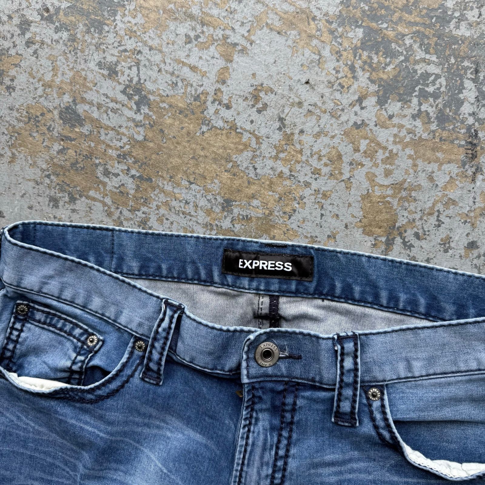 Express Y2K 2000’s Express Bootcut Jeans 34x32 Size US 34 / EU 50 - 4 Thumbnail