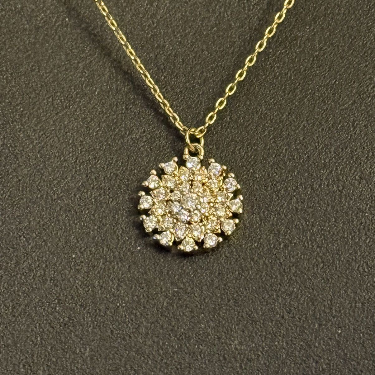 Other Dainty gold tone pave snowflake pendant necklace Size ONE SIZE - 6 Thumbnail