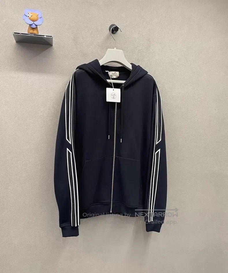Hermes Hermes Black Hooded Jacket Size US L / EU 52-54 / 3 - 3 Thumbnail