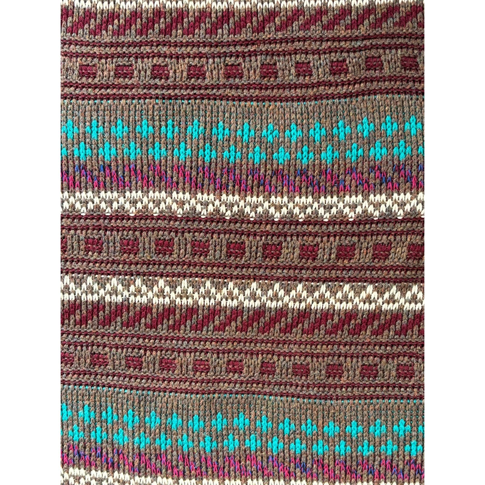 Vintage Vintage Scandia Brown Fair Isle Crewneck Sweater USA Made Size US M / EU 48-50 / 2 - 9 Thumbnail