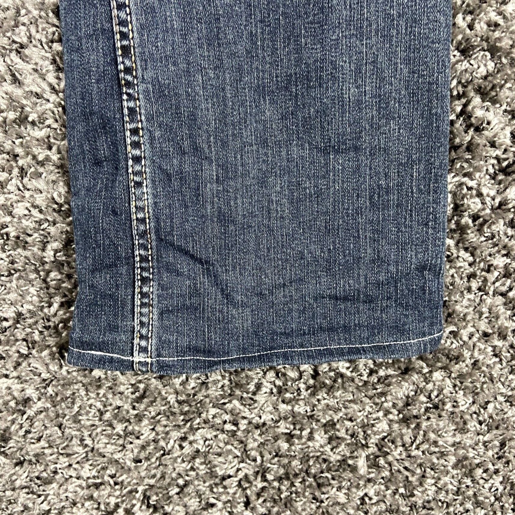 CO VINTAGE Cowboy Tuff Co Dark Don’t Fence Me In Jeans Women’s 32 Blue Bootcut Womens 32 Jeans Size 24" / US 00 / IT 34 - 2 Thumbnail