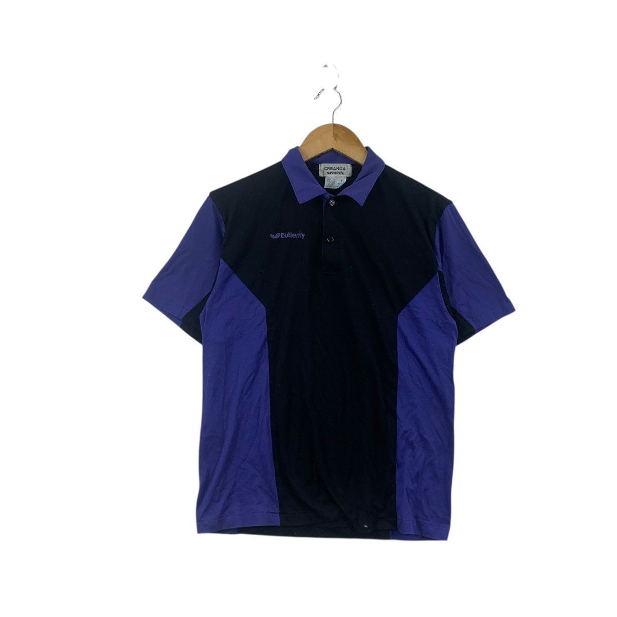 Vintage Vintage BUTTERFLY JAPAN CREANGA Table Tennis Jersey Tee Size S / US 4 / IT 40 - 1 Thumbnail