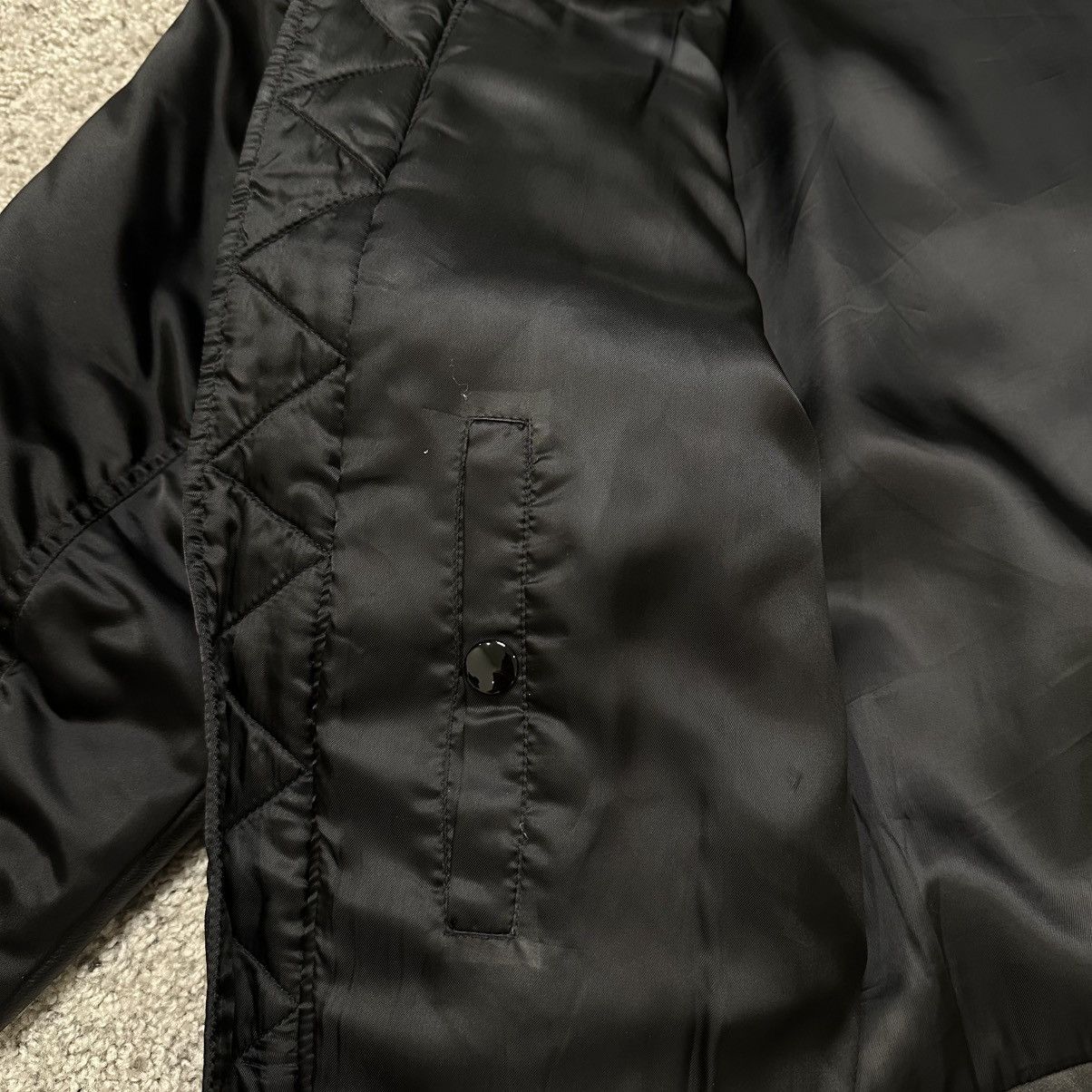 Balenciaga 2017 Balenciaga Leather Bomber Jacket Size US L / EU 52-54 / 3 - 8 Thumbnail