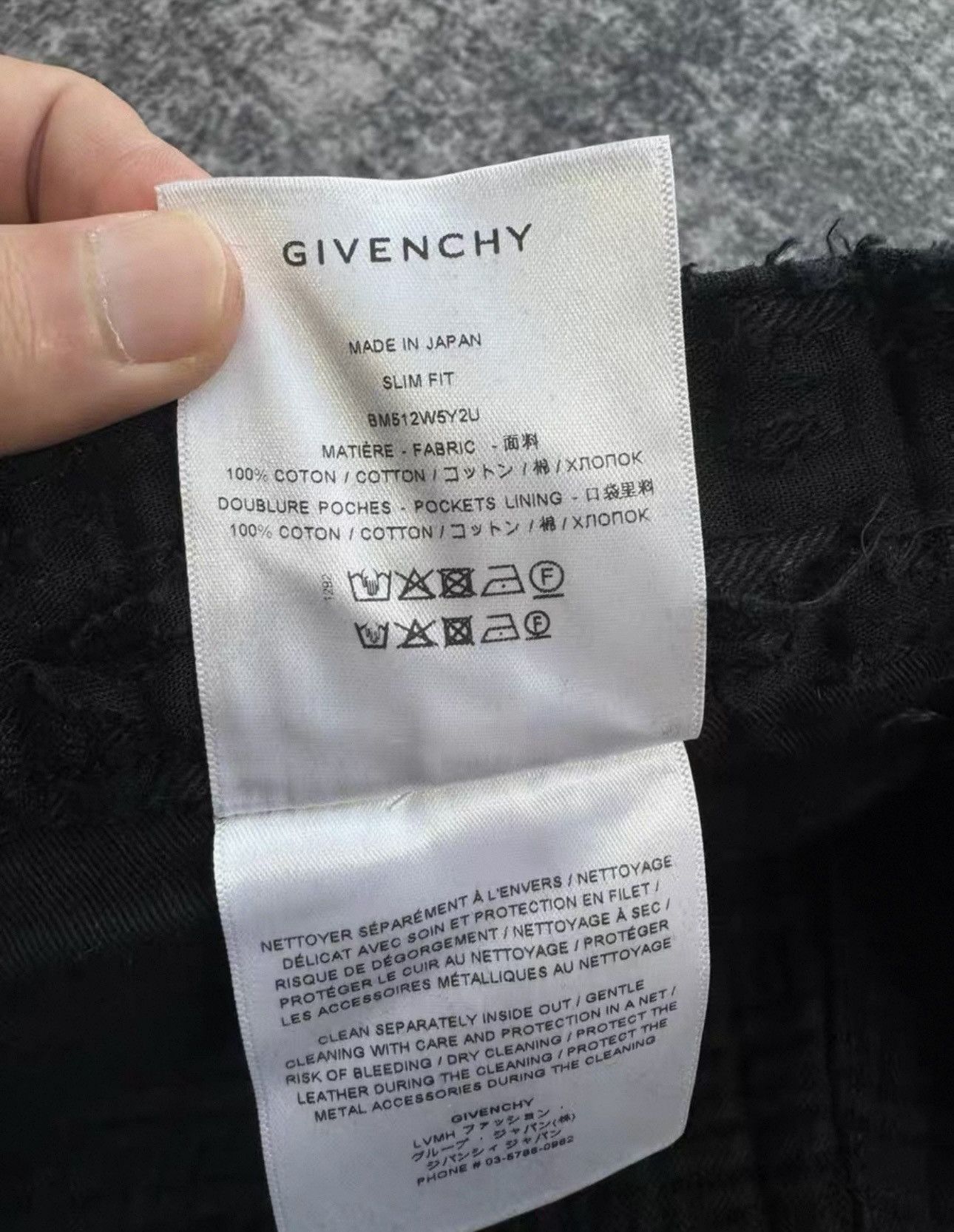 Givenchy Givenchy MMW 4G Destroyed Boro Denim Jeans Size US 33 - 7 Thumbnail