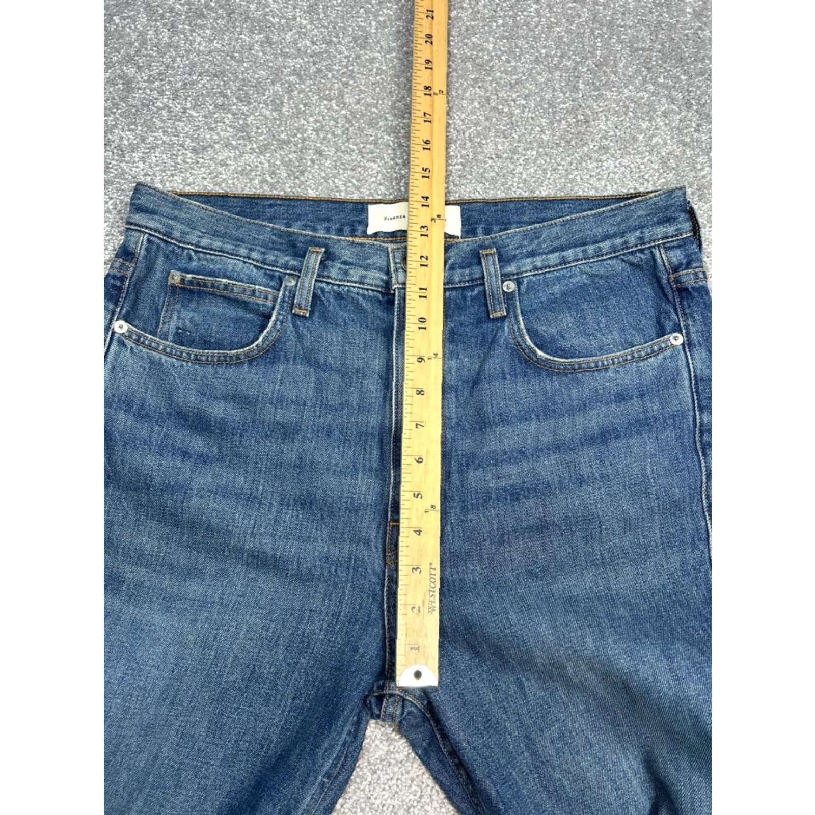 Proenza Schouler VINTAGE Proenza Schouler Jeans Womens 28 Blue Denim Cotton High Rise Straight Leg 35x30 Size 28" / US 6 / IT 42 - 7 Thumbnail