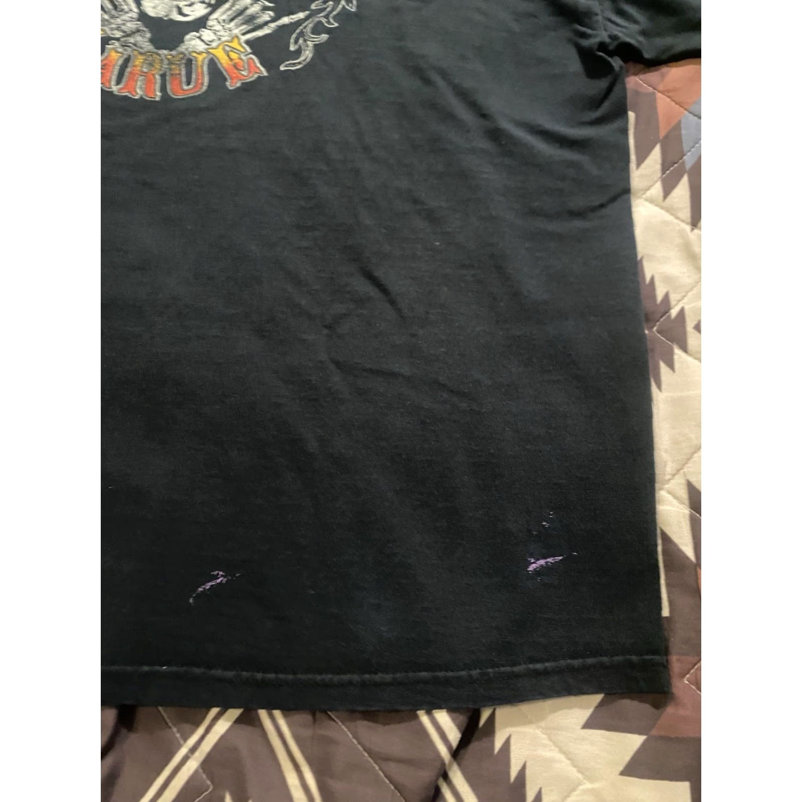 Gildan VINTAGE Gildan T-Shirt Skull Double-Sided Black Men’s 2XL Size US XXL / EU 58 / 5 - 8 Thumbnail