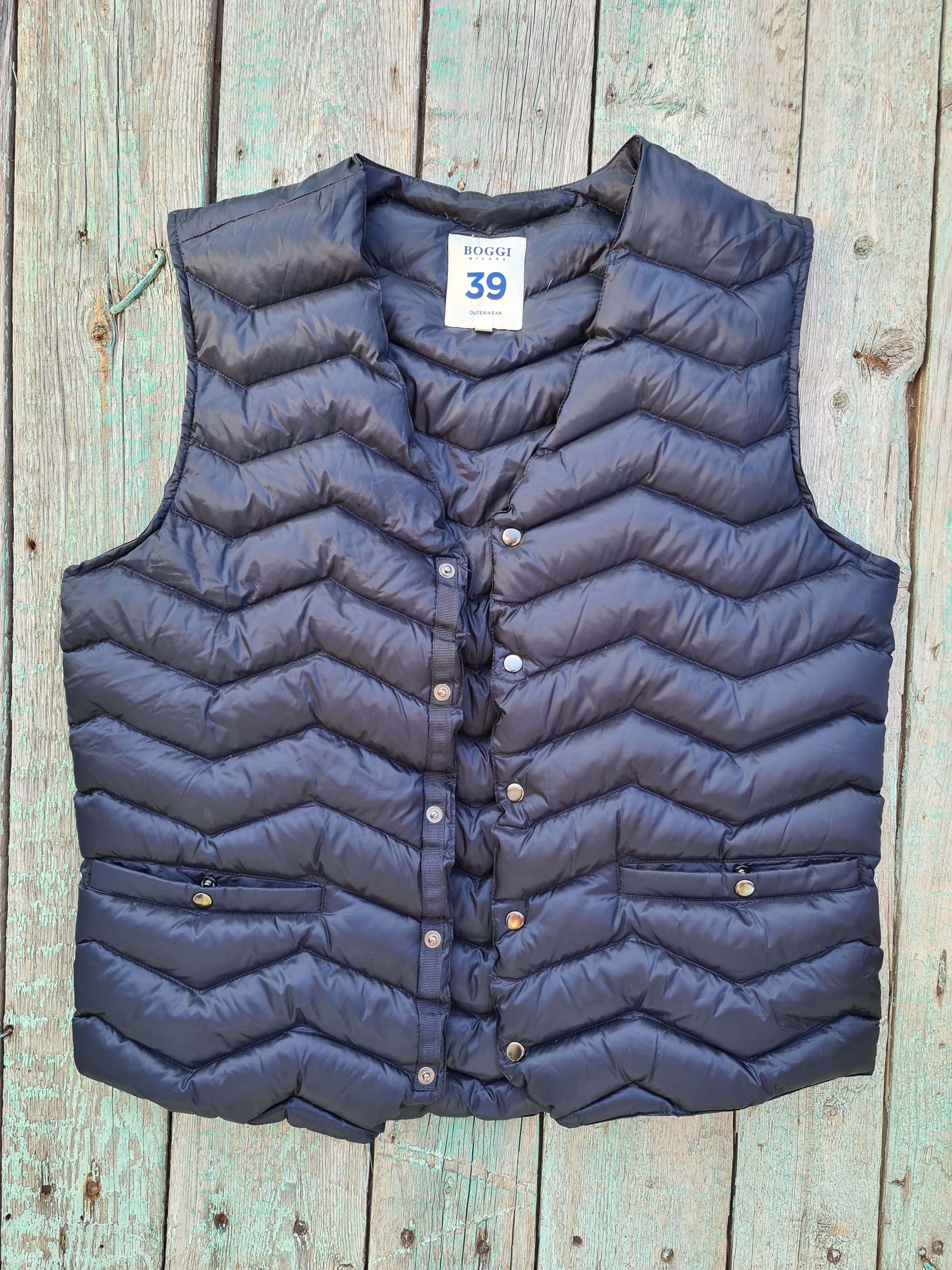 Boggi BOGGI Milano 39 Down-filled Quilted Nylon Gilet Size US M / EU 48-50 / 2 - 2 Thumbnail