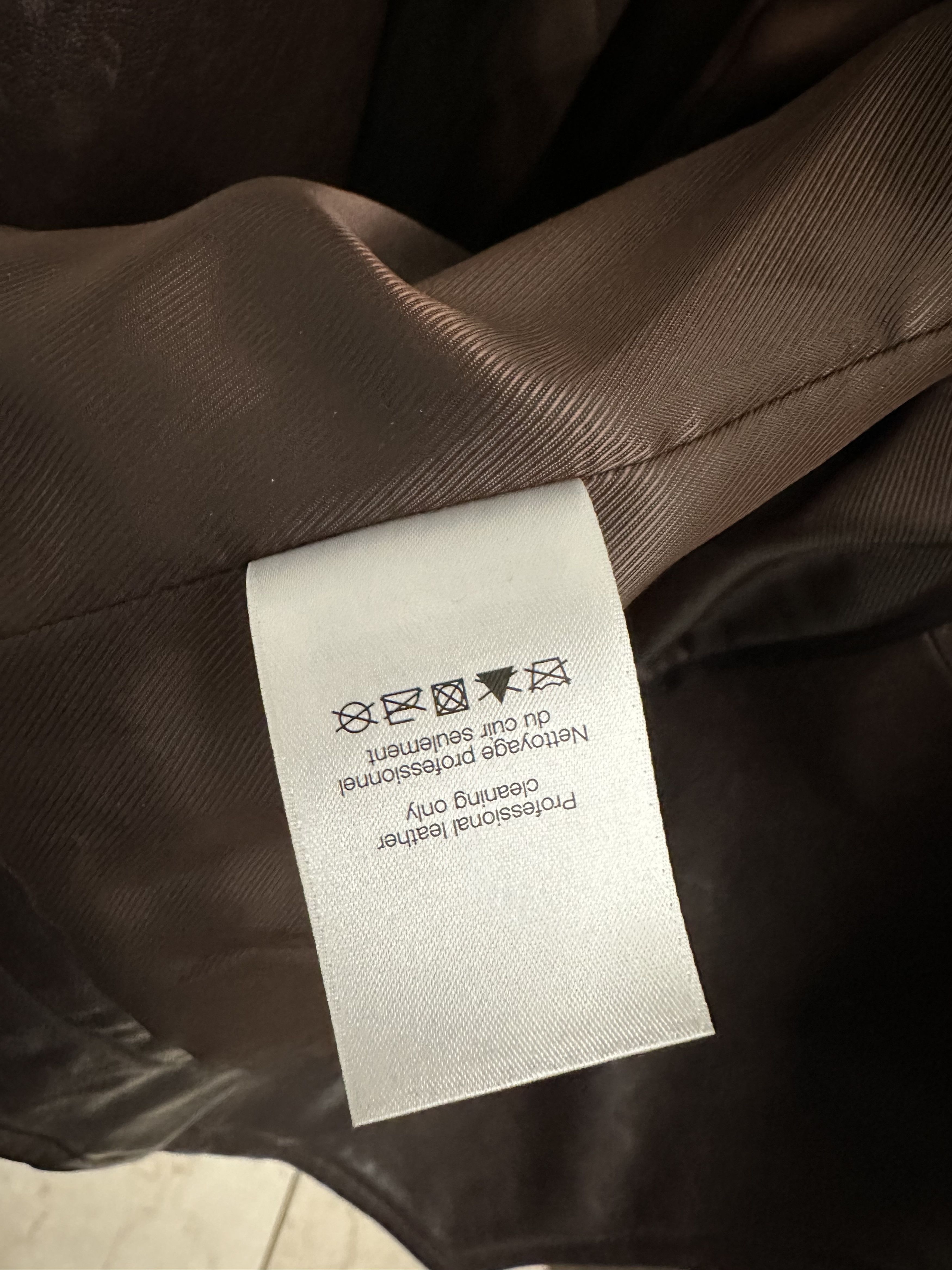 Veronica Beard Thandie Dickey Coat, Dark Chocolate Leather Jacket Size M / US 6-8 / IT 42-44 - 6 Thumbnail