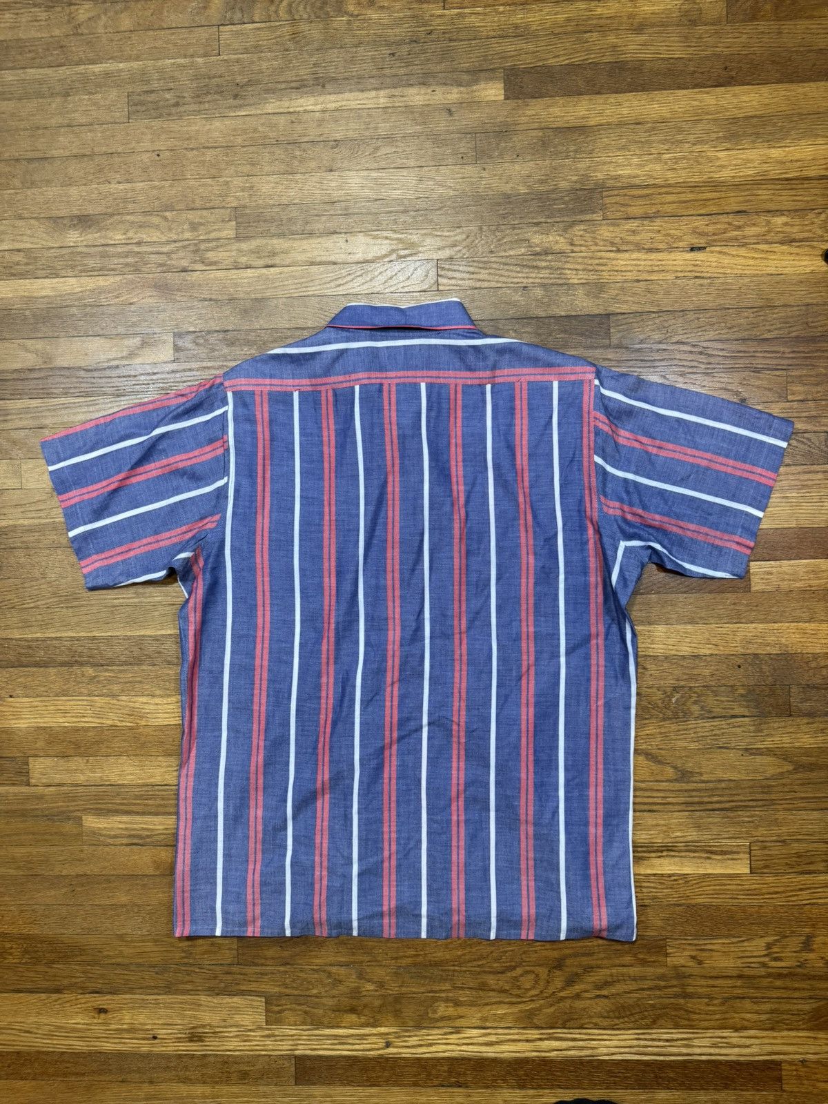 Vintage Vinatge Striped Button Up Shirt Size US L / EU 52-54 / 3 - 2 Thumbnail