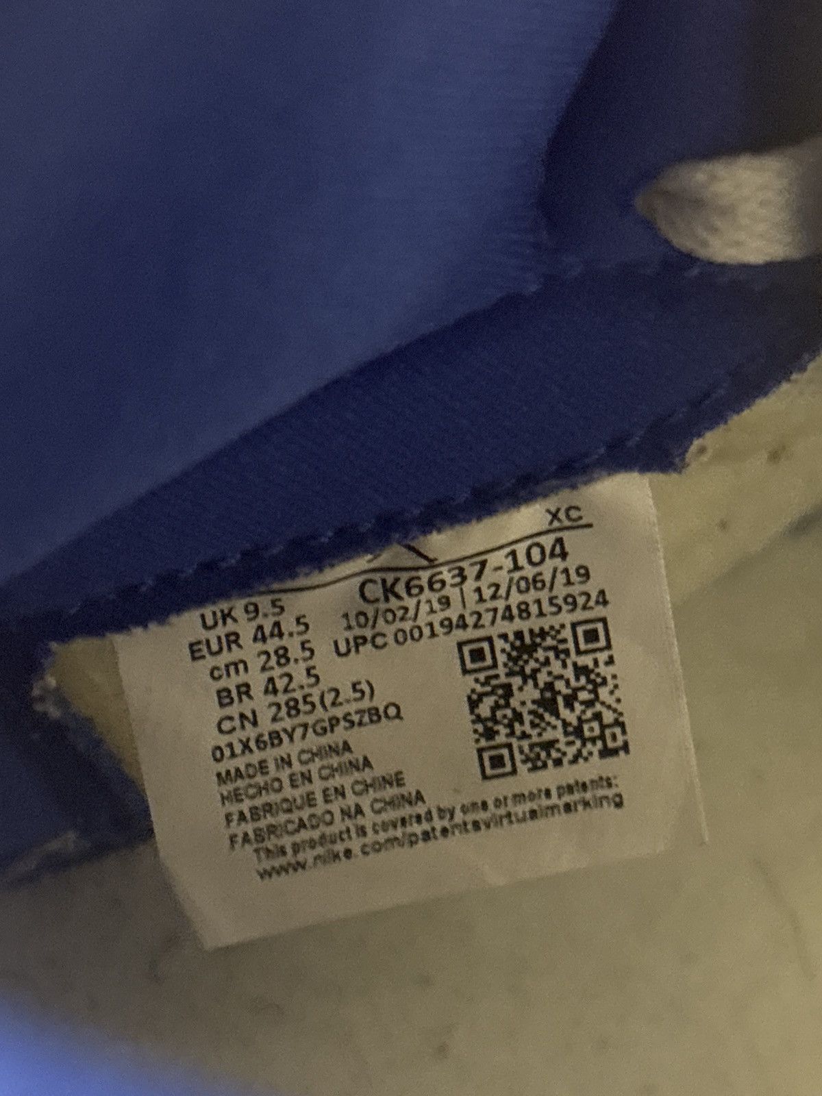 Nike jordan 1 retro high Zoom Racer blue Size US 10.5 / EU 43-44 - 10 Thumbnail