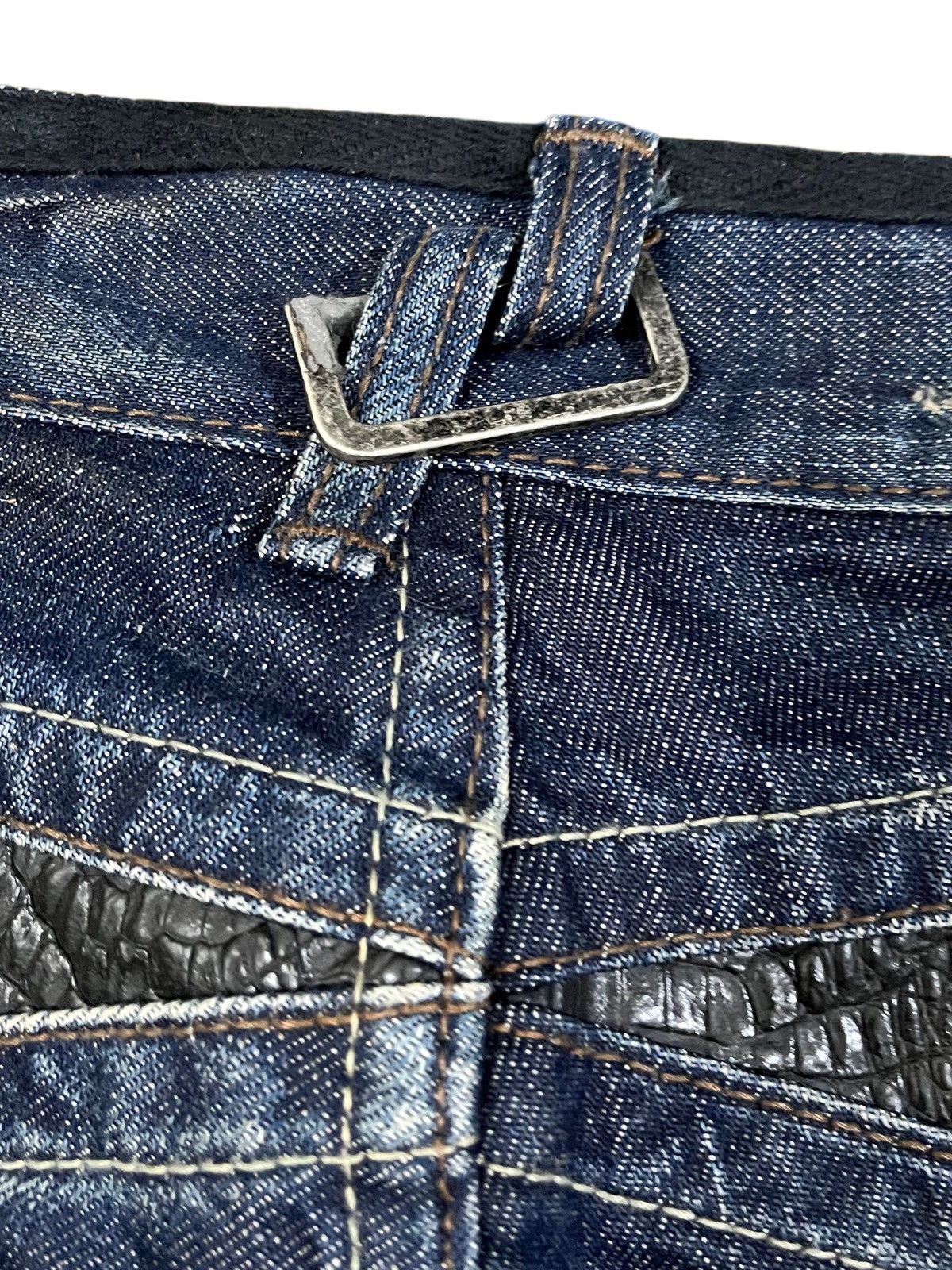Japanese Brand Vintage Red Pepper Stars Punk Distressed Denim Size US 30 / EU 46 - 11 Thumbnail